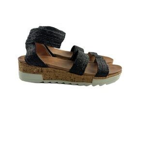 Catherine Malandrino Woven Platform Sandals NWOB